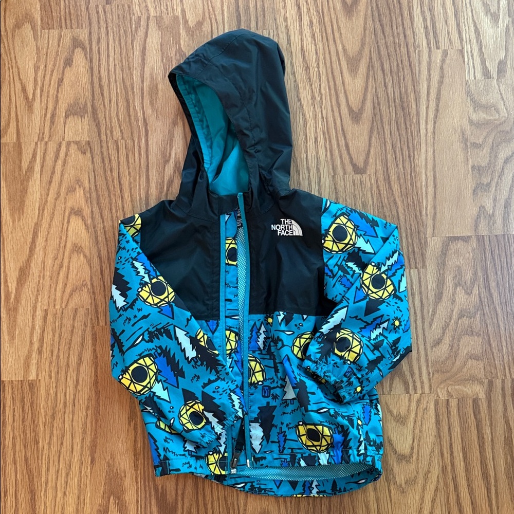 The North Face Black and Blue Graphic Jacket